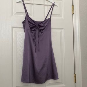 vintage purple silk dress